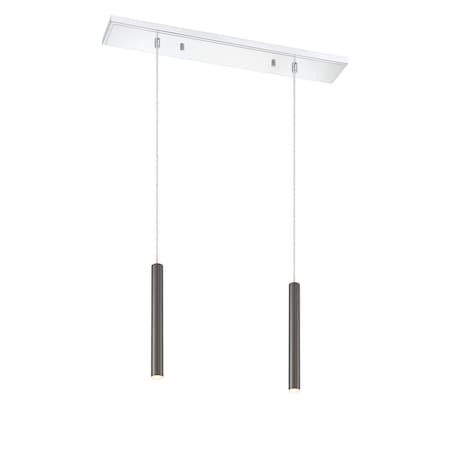 Forest 2 Light Island/Billiard, Chrome & Pearl Black